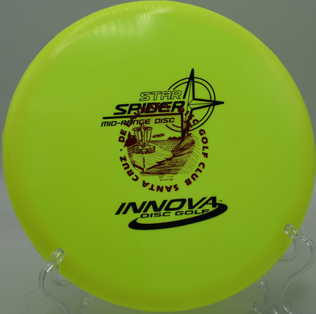 Star Spider gliding straight and settling softly at Eagle Ridge Disc Golf Course in Oswego, Illinois.


