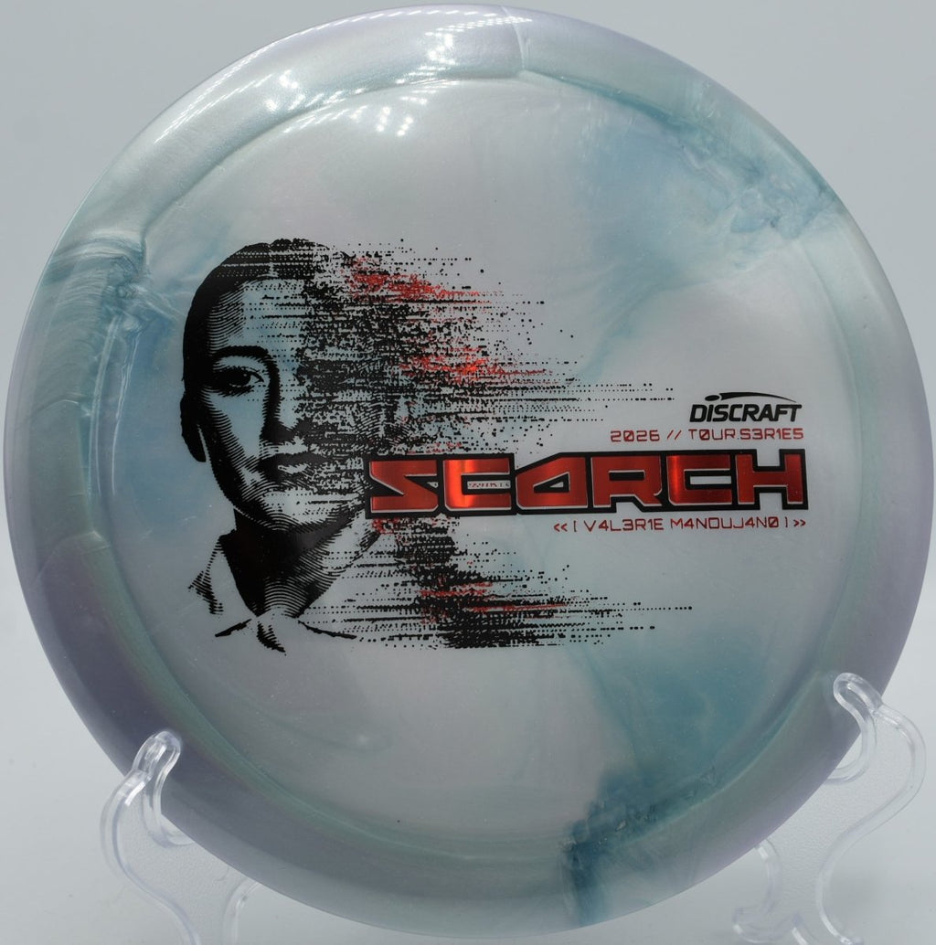 Discraft Scorch Tour Series driver pushing distance line at Blue Ribbon Pines Disc Golf Course in East Bethel, Minnesota