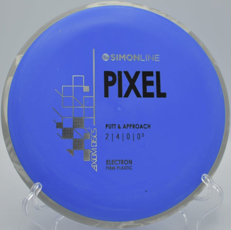 Electron Firm Pixel putter resting near chains after a glidey approach at Carter Memorial Disc Golf Course in Greenville, Kentucky