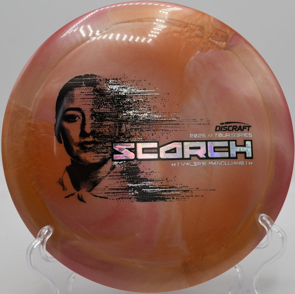 Discraft Scorch distance driver tailwind bomb at Fountain Hills Disc Golf Course in Fountain Hills, Arizona