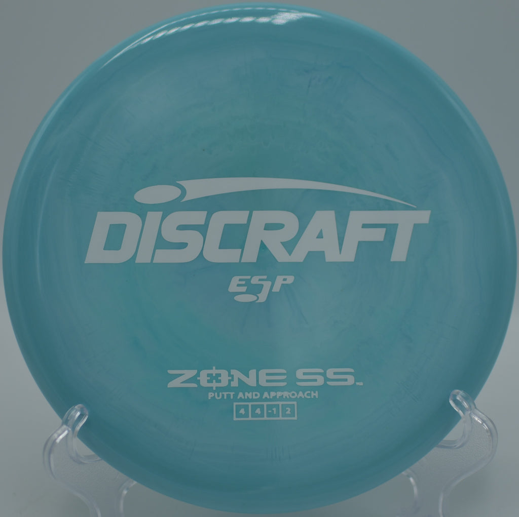 ESP Zone SS straight-to-fade upshot landing circle one at DeLaveaga Disc Golf Course, Santa Cruz CA