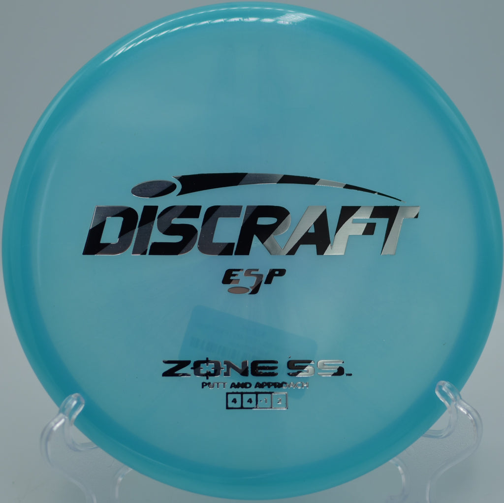 Zone SS approach disc gripping chain-bound putt at Idlewild Disc Golf Course, Burlington KY