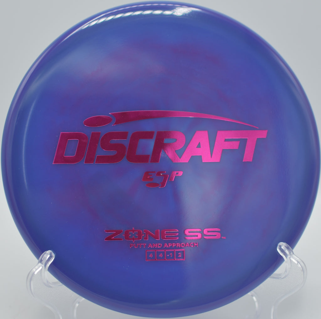 Discraft Zone SS torque-resistant backhand flick near basket at Northwood Black, Morton IL