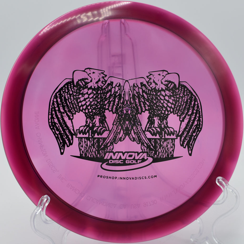 Totem TeeBird slicing through the wind on Hole 6 at Highbridge Gold Disc Golf Course, Highbridge, Wisconsin.