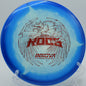 An Innova Halo Star Roc3 landing softly near the basket at North Jasper Disc Golf Course in Jasper, Alabama.