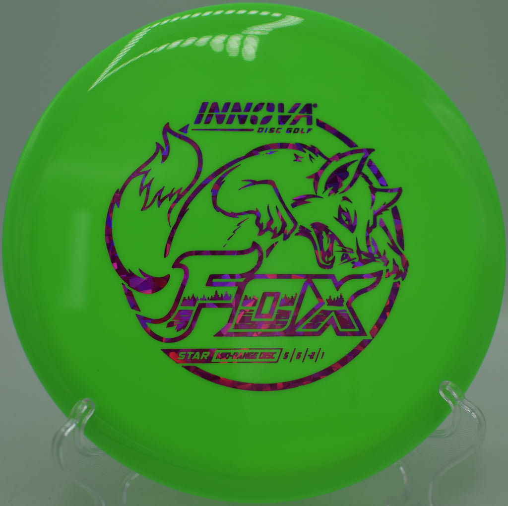Innova Star Fox on a hyzer flip to straight at Moraine State Park Disc Golf Course, Portersville, PA