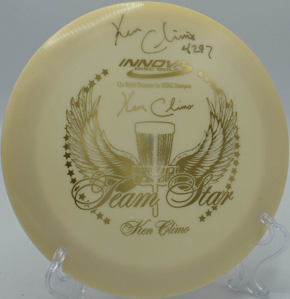 Innova signed Team Star Pro Destroyer with Pat# favored in Florida with nationwide shipping for high speed glide distance control