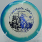 Westside Discs War Horse shown mid-flight over open terrain at Tyler State Park in Newtown, Pennsylvania

