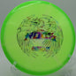A disc golfer relying on the Halo Star Roc3 for a controlled hyzer approach at Cedarock Park Disc Golf Course in Burlington, North Carolina.