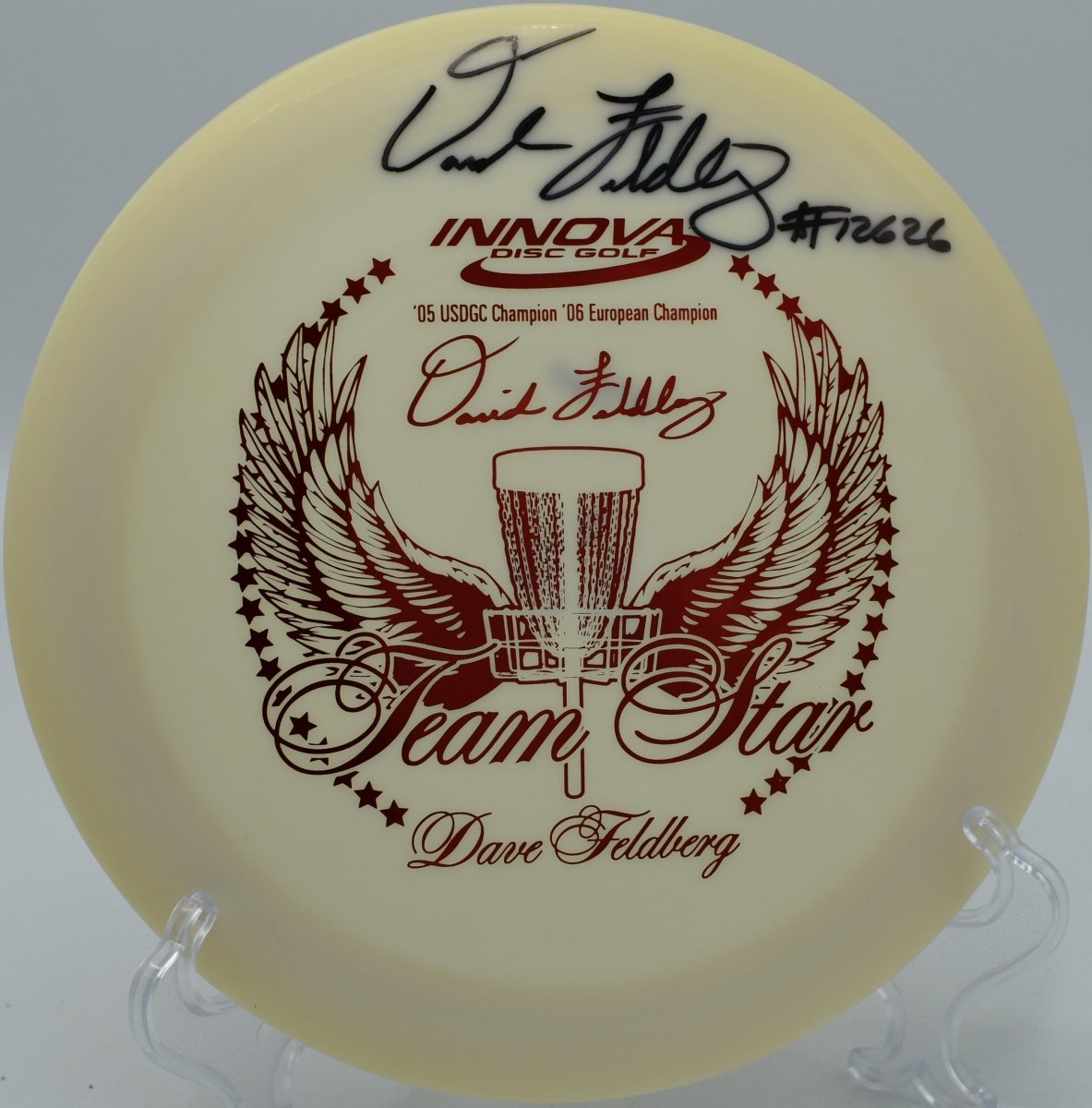 Team Star Pro Destroyer autographed distance driver with patent number relied on in Arizona with nationwide shipping for forehand power drives