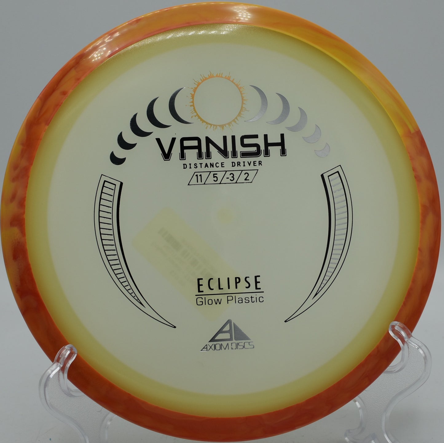 Axiom Vanish in Eclipse plastic glowing during approach at Harmony Bends in Columbia, Missouri

