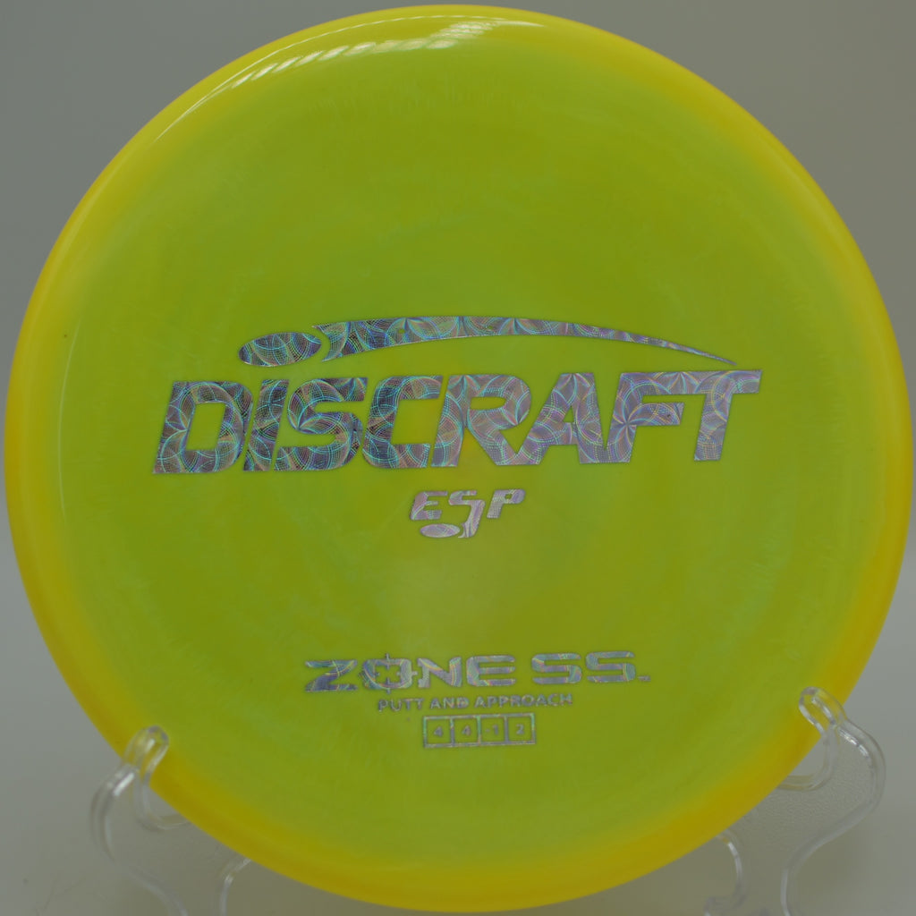 Discraft Zone SS compact swing forehand into headwind at Harmony Bends, MO