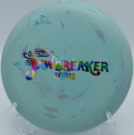 Jawbreaker Focus launched toward the basket on a calm morning at Golden Gate Park DGC in San Francisco, CA.

