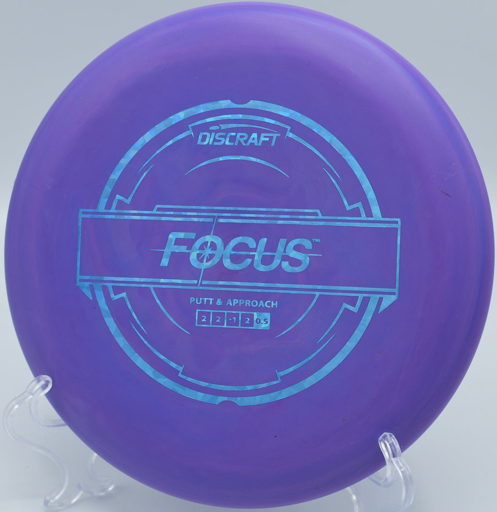 Discraft Putter Line Focus – Slightly overstable putter with pinpoint accuracy at Heritage Park Disc Golf Course in Kansas.

