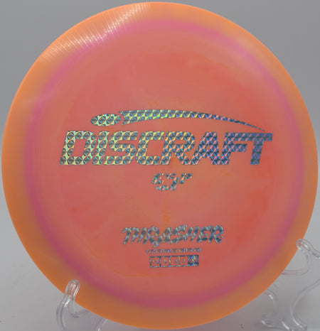 ESP Thrasher by Discraft – Versatile understable distance driver with excellent glide, ideal for shaping long-distance shots and touchy approaches.