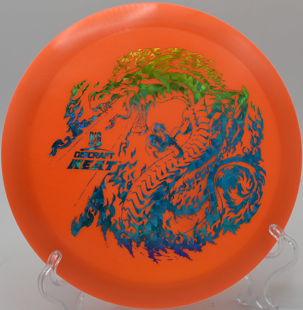 Big Z Heat by Discraft – 8/5/-3/1 flight path, designed for maximum glide and accuracy, great for Milwaukee County Sports Complex Disc Golf Course in Franklin, Wisconsin.