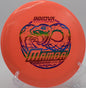 An Innova Star Mamba holding a long flex line at Jackson Park Disc Golf Course in Rapid City, South Dakota.