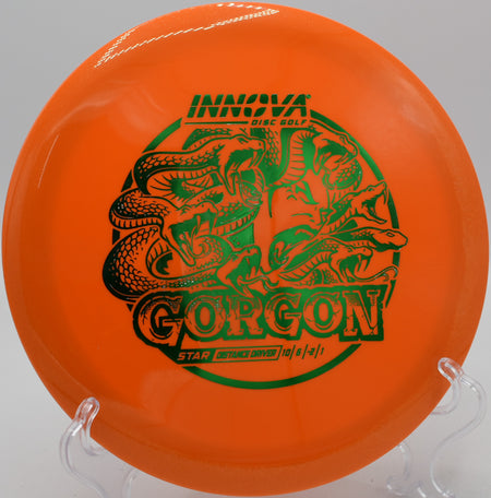 A disc golfer trusting the stability of a Star Gorgon for a controlled approach at Valley Springs Disc Golf Course in Durham, North Carolina.