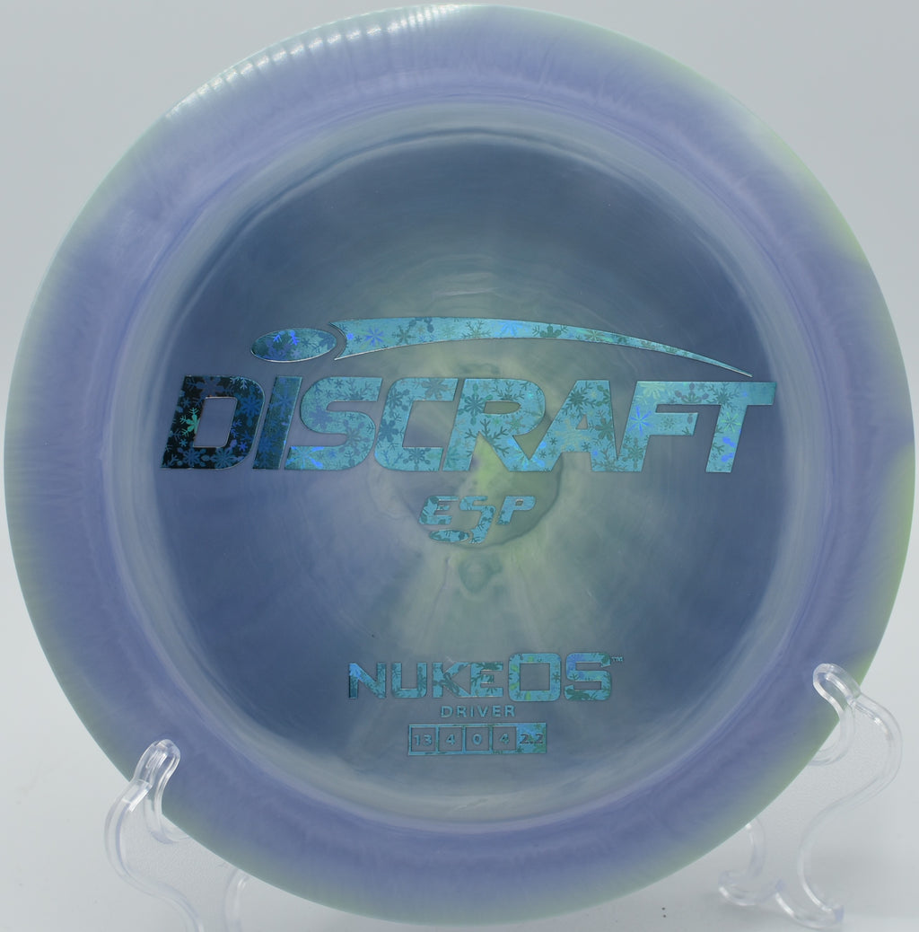 ESP Nuke OS by Discraft – Overstable distance driver built for maximum stability and reliability in wind, perfect for Mando's Disc Golf Course in Sarasota, Florida.