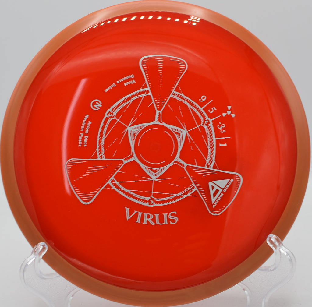 High-glide backhand with the Virus at Lake Eureka Disc Golf Course in Illinois.

