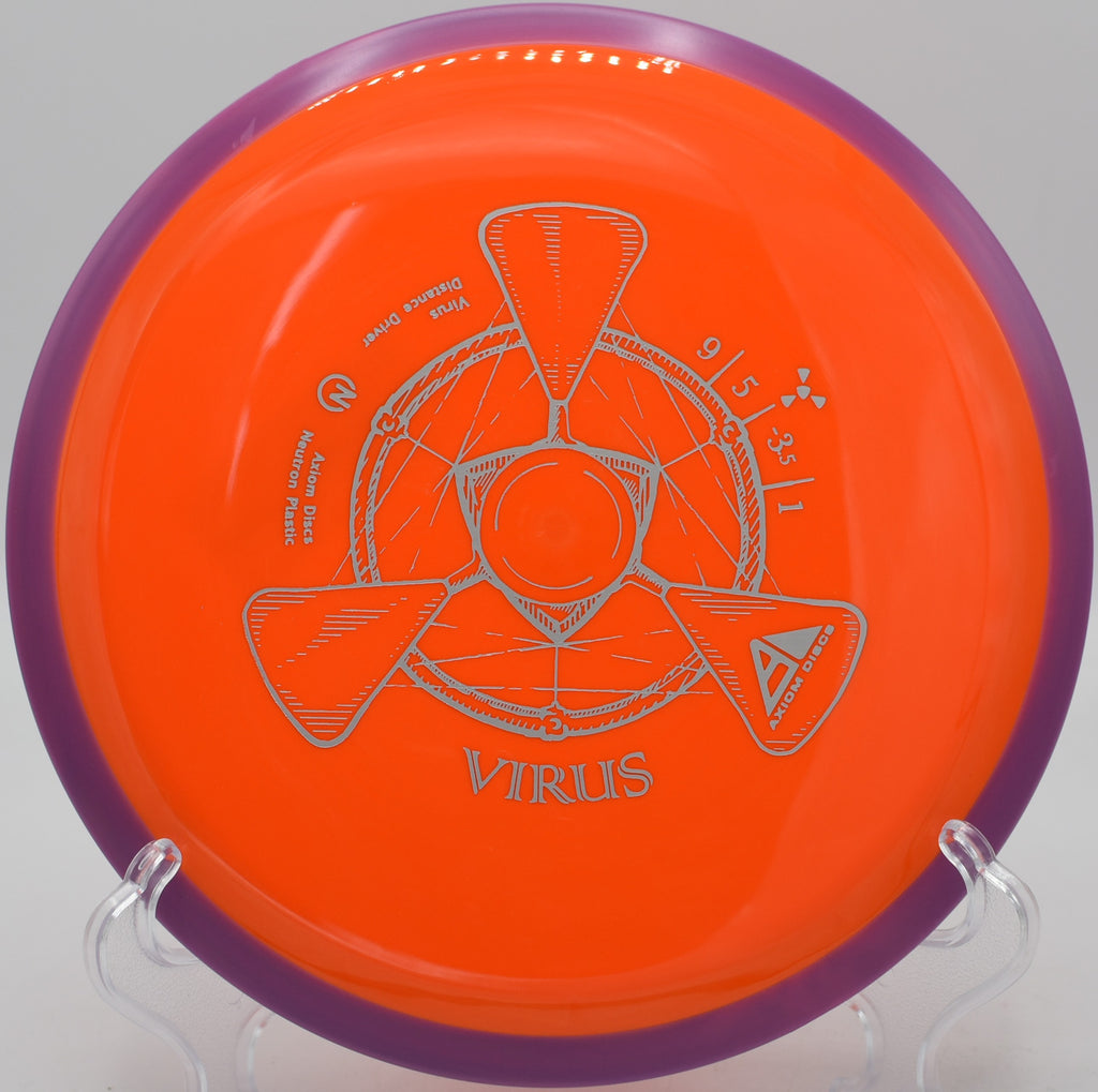 Streamlined forehand shot using the Virus at The Fort Disc Golf Course in Utah.

