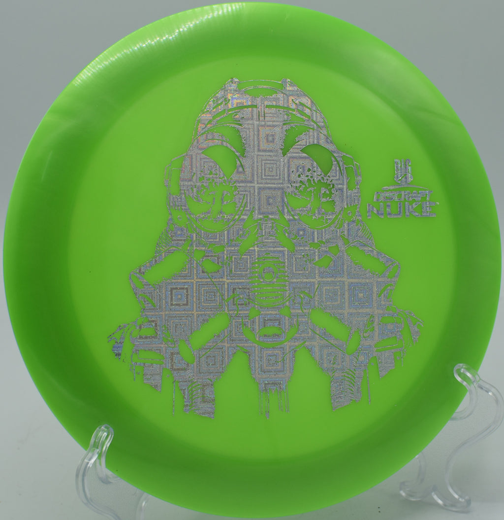 Discraft Big Z Nuke – Overstable distance driver with strong fade, ideal for long-range power throws at DeLaVeaga Disc Golf Course in Santa Cruz, California.