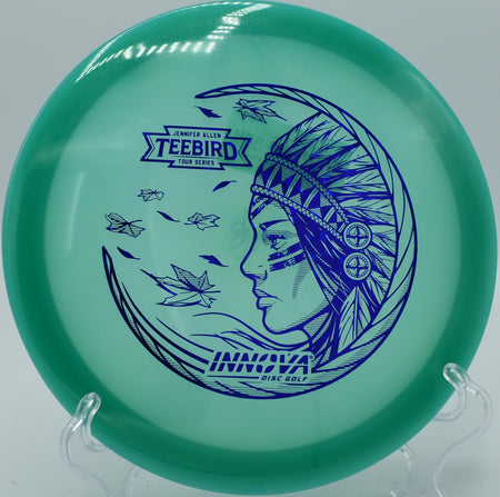 Innova Glow Champion TeeBird cutting through foggy conditions on Hole 8 at Maple Hill Disc Golf Course, Leicester, Massachusetts.
