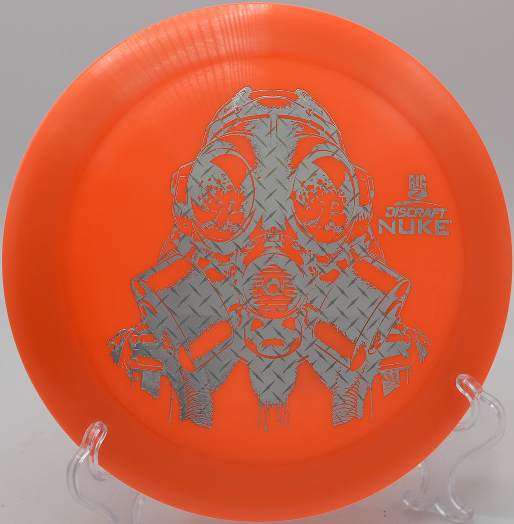Discraft Big Z Nuke – High-speed, overstable driver great for flex shots and max-distance drives at Challenger’s Point Disc Golf Course in Peoria, Illinois.