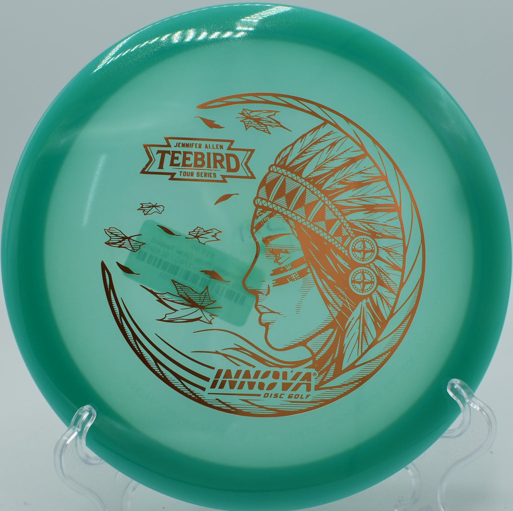 Glow Champion TeeBird streaking through the night sky on Hole 7 at Rock Ridge Disc Golf Course, Pittsboro, North Carolina.
