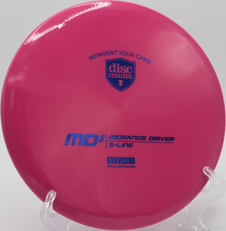 S-Line MD3 floating straight toward the basket on Hole 10 at The Rez Disc Golf Course, Brandon, Mississippi.