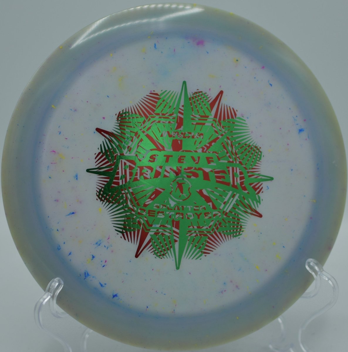 Brinster Star Destroyer launched on a towering hyzer at Farragut State Park Disc Golf Course in Athol, Idaho, driving forward with overstability, strong torque resistance, and a crushing finish for power-focused disc golf throws