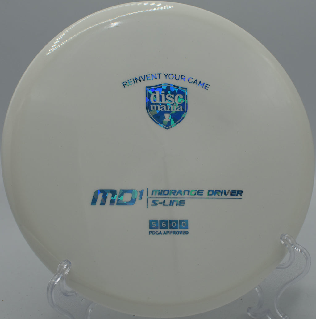 Discmania S-Line MD1 holding a clean turnover line on Hole 7 at Rollin Ridge Disc Golf Course, Reedsville, Wisconsin.
