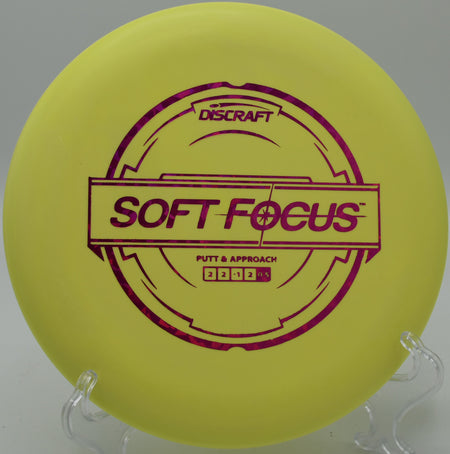 Soft Putter Line Focus by Discraft – Versatile stable putter for forehand and backhand throws, ideal for accuracy at Milwaukee County Sports Complex Disc Golf Course in Franklin, Wisconsin.