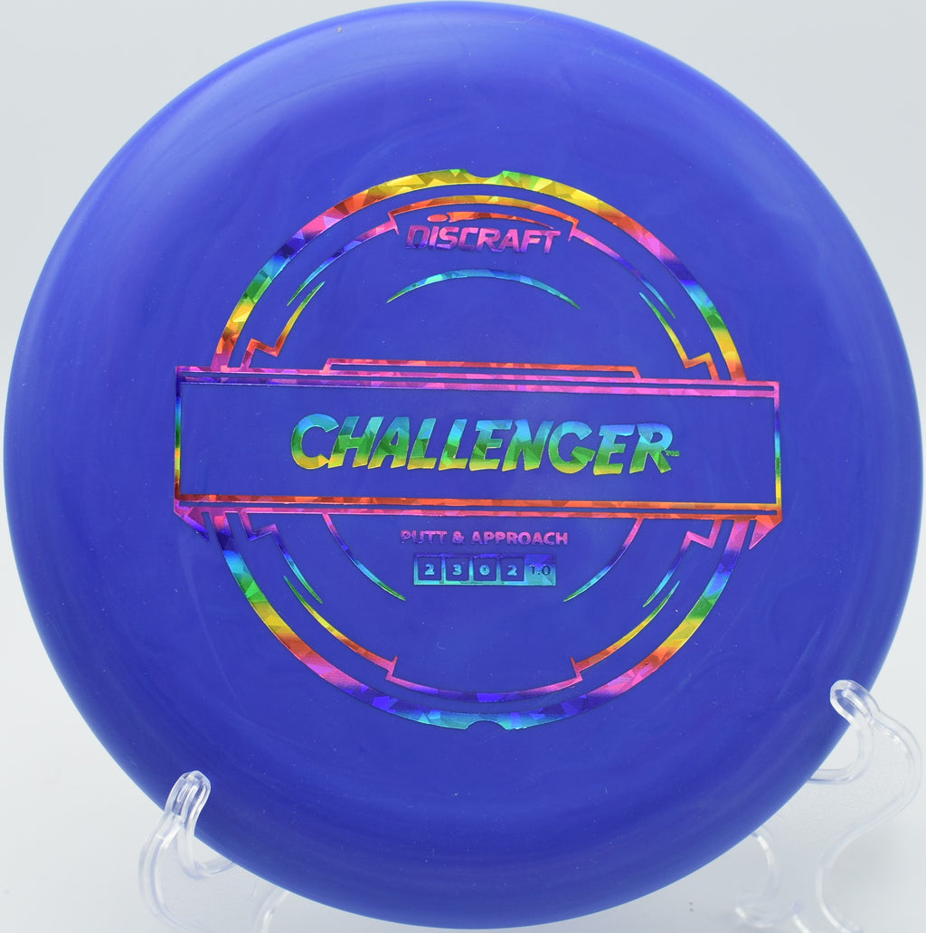 Discraft Putter Line Challenger – Ideal for putting and approach shots, perfect for the smooth fairways of Bertram Park Disc Golf Course in Burnsville, Minnesota.