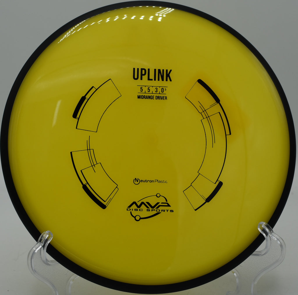 Controlled midrange turnover with the Uplink at Idlewild Disc Golf Course in Burlington, Kentucky.

