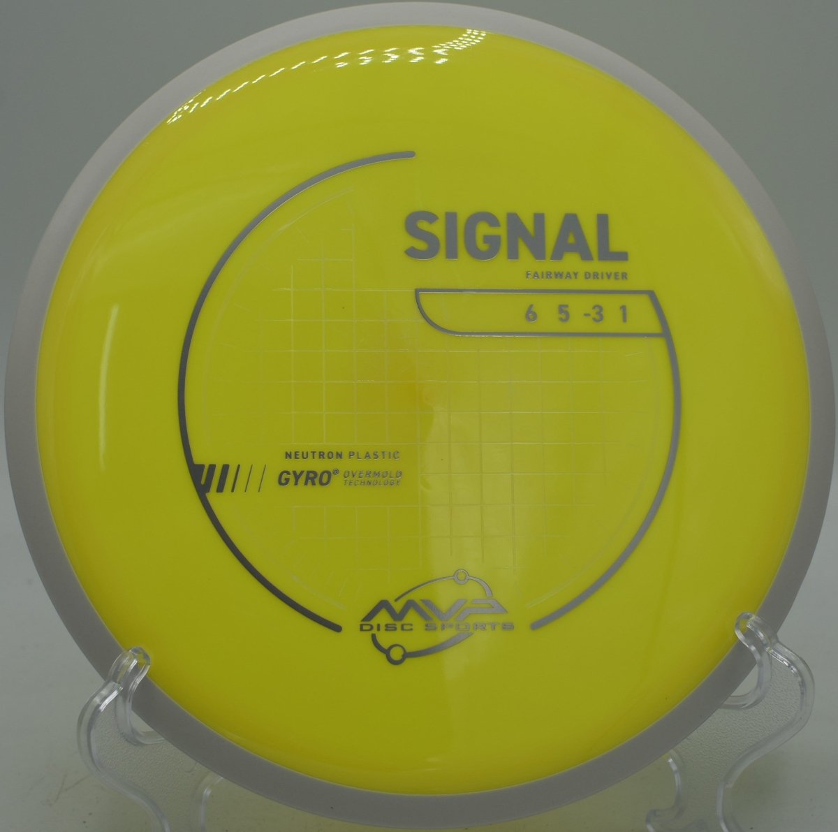 Neutron Signal disc golf driver executing a smooth hyzer flip at Blue Ribbon Pines, East Bethel, Minnesota