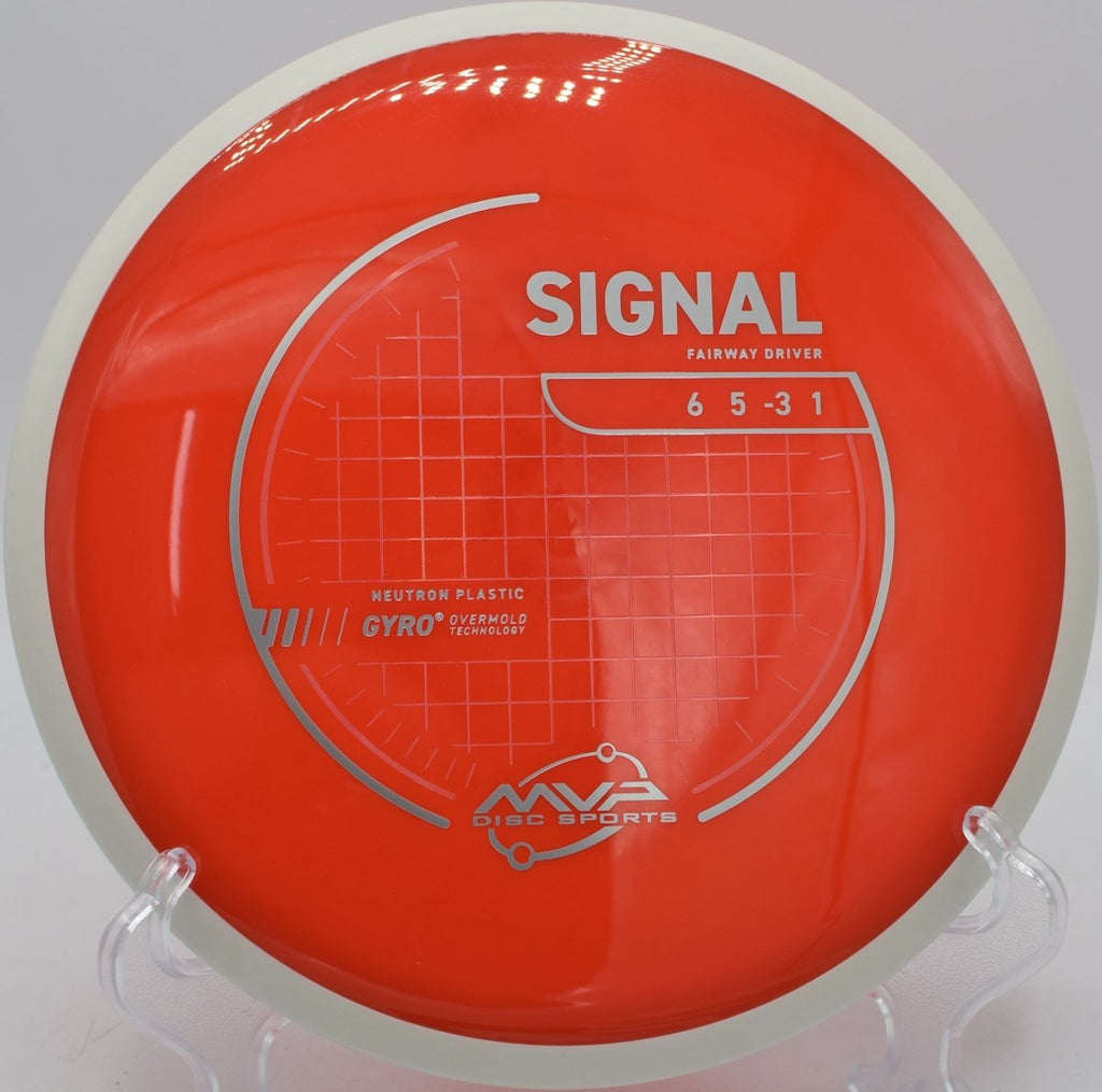 Neutron Signal disc golf driver carrying a turnover drive at DeLaveaga Disc Golf Course, Santa Cruz, California