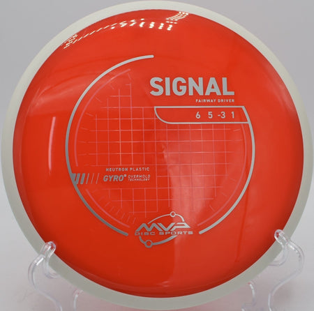 Neutron Signal disc golf driver carrying a turnover drive at DeLaveaga Disc Golf Course, Santa Cruz, California