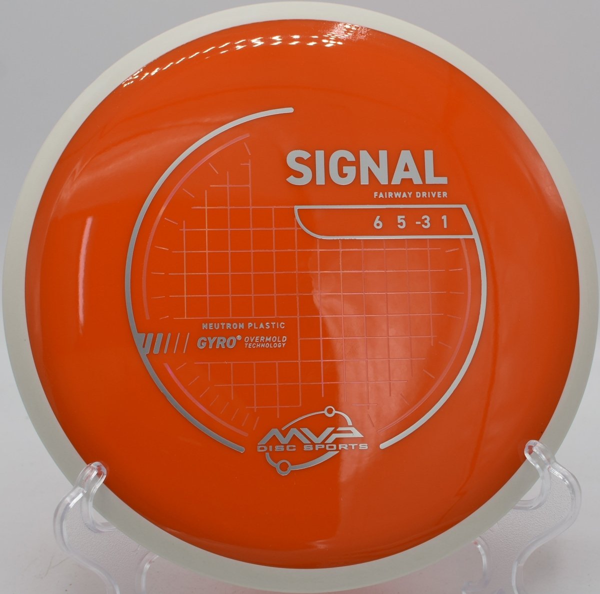 Neutron Signal disc golf driver stretching effortless distance at Eagles Crossing Disc Golf Course, Hawk Point, Missouri