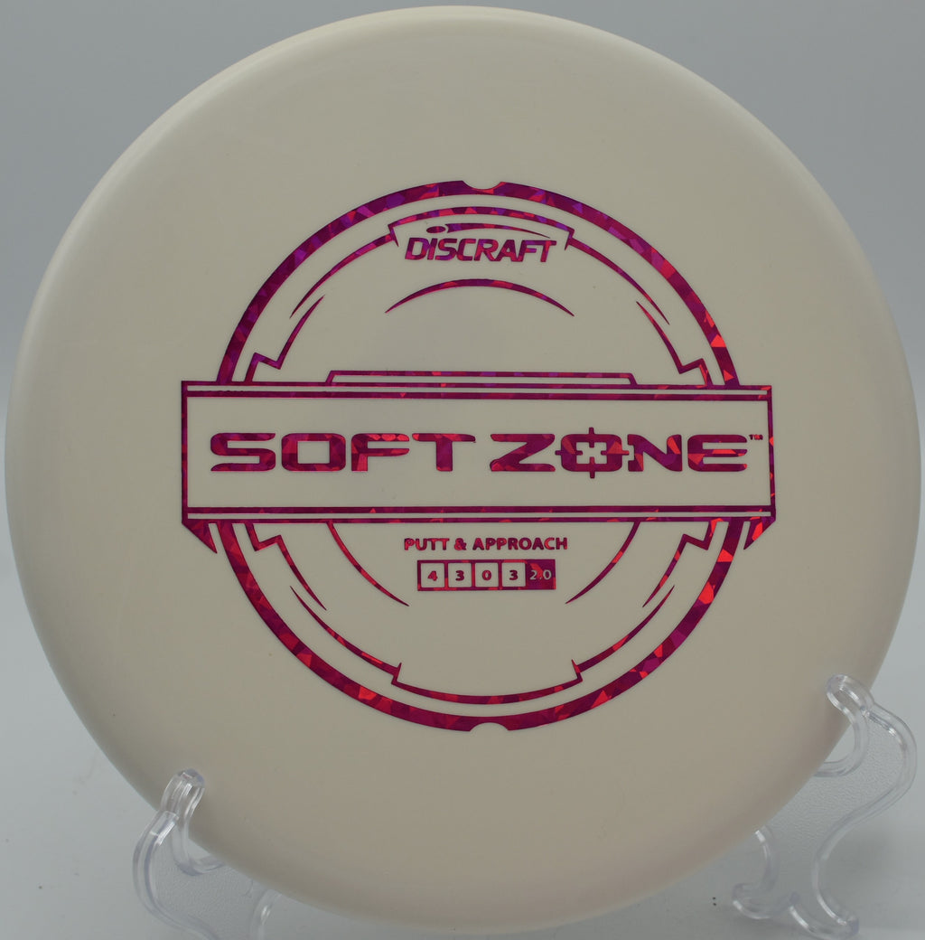 Soft Putter Line Zone by Discraft – Reliable overstable putter with a strong finish, ideal for controlled putting and approach shots at Harmon Hills Disc Golf Course in Oliver Springs, Tennessee.