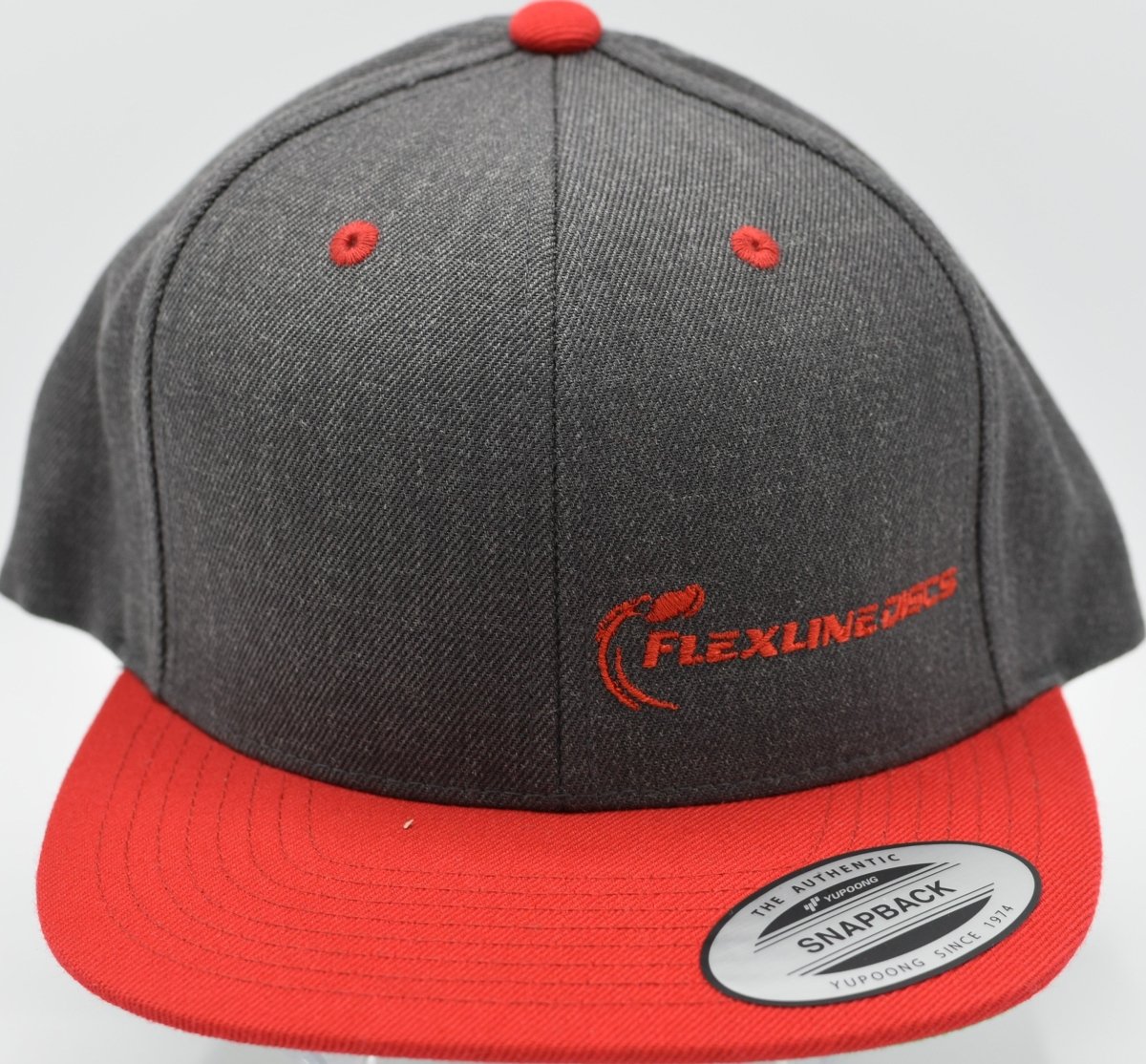 Premium Snapback Hat, Flat Bill Cap, 2 - Tone - YP Classics® - Flexline Discs - 74460751191037