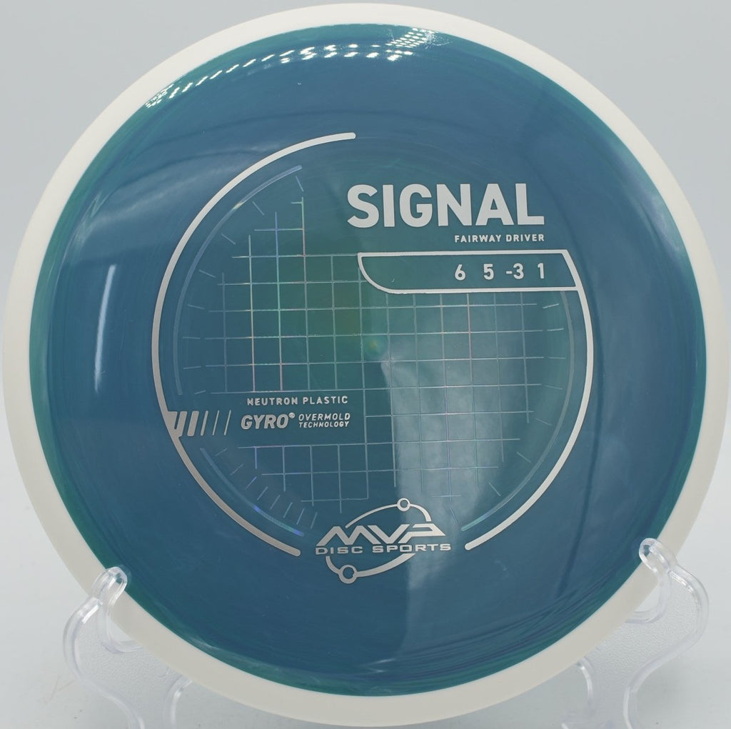 Neutron Signal disc golf driver attacking technical woods at Kayak Point Disc Golf Resort, Stanwood, Washington