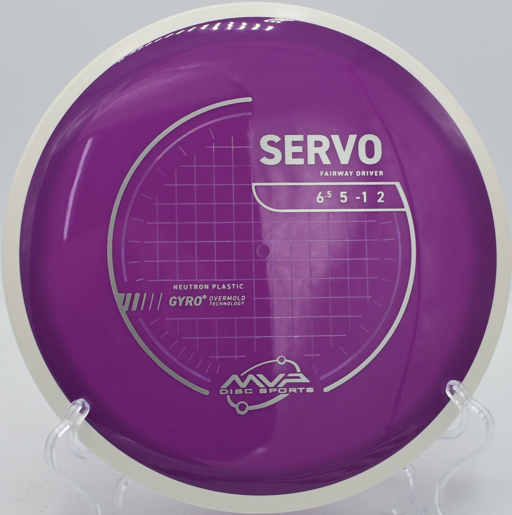Neutron Servo disc golf fairway driver carving a controlled flex line at Maple Hill Disc Golf Course, Leicester, Massachusetts