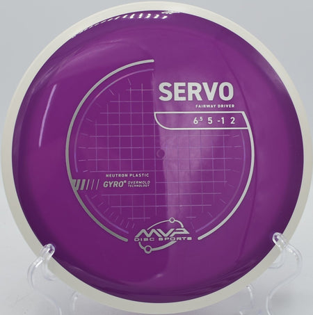 Neutron Servo disc golf fairway driver carving a controlled flex line at Maple Hill Disc Golf Course, Leicester, Massachusetts