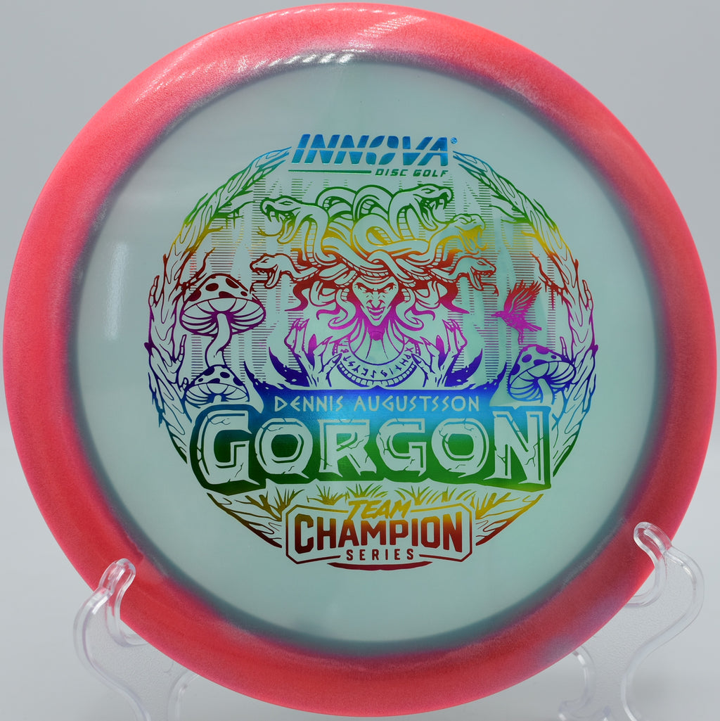 Halo Champion Gorgon being released on a max power drive at Walnut Ridge disc golf course in Johnston, Iowa

