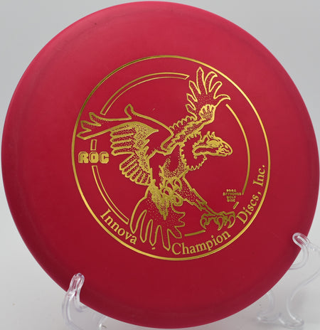 DX San Marino Roc fading gently toward the basket on Hole 9 at Heritage Park Disc Golf Course, Adrian, Michigan.