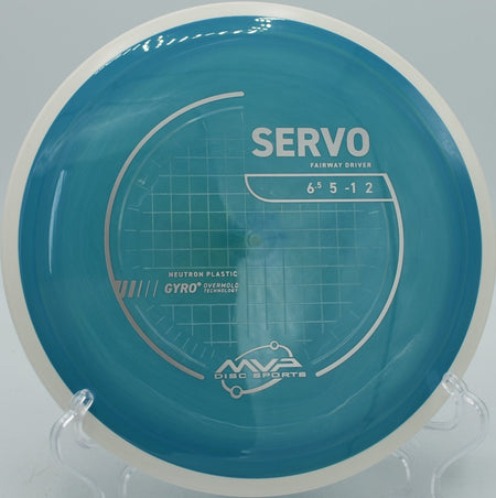 Neutron Servo disc golf fairway driver attacking a technical fairway at Rollin Ridge Disc Golf Course, Reedsville, Wisconsin