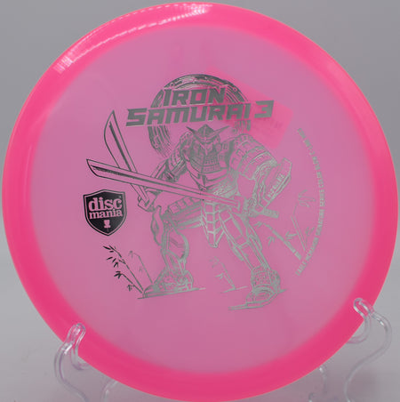 Eagle McMahon’s Iron Samurai 3 holding a smooth hyzer at DeLaveaga Disc Golf Course in Santa Cruz, California.

