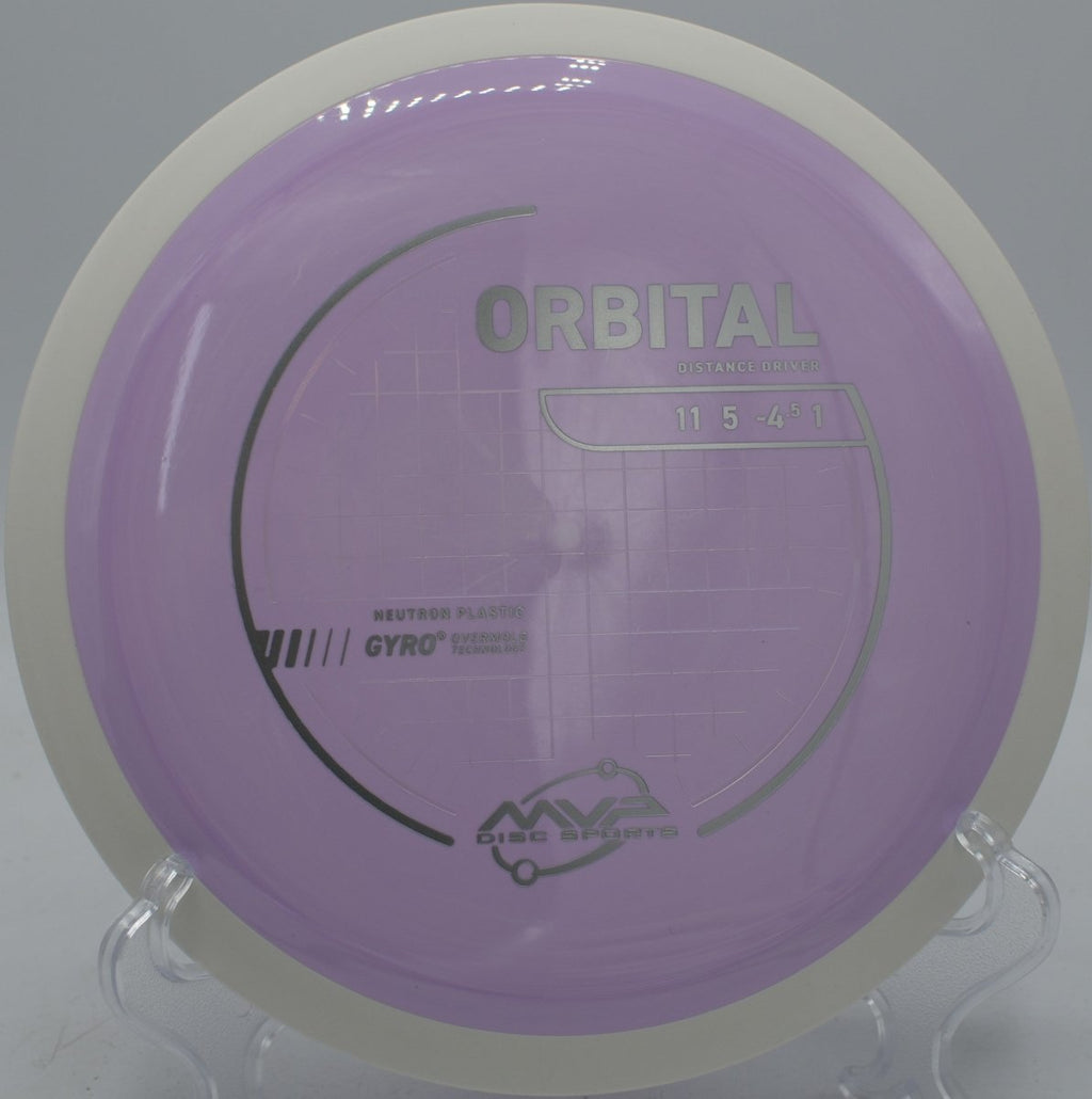 Neutron Orbital disc golf driver stretching effortless distance at Eagles Crossing Disc Golf Course, Hawk Point, Missouri