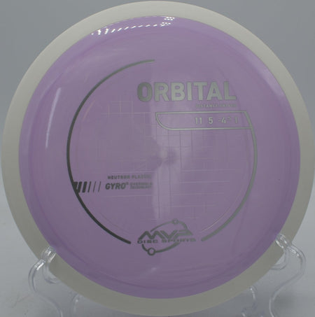 Neutron Orbital disc golf driver stretching effortless distance at Eagles Crossing Disc Golf Course, Hawk Point, Missouri